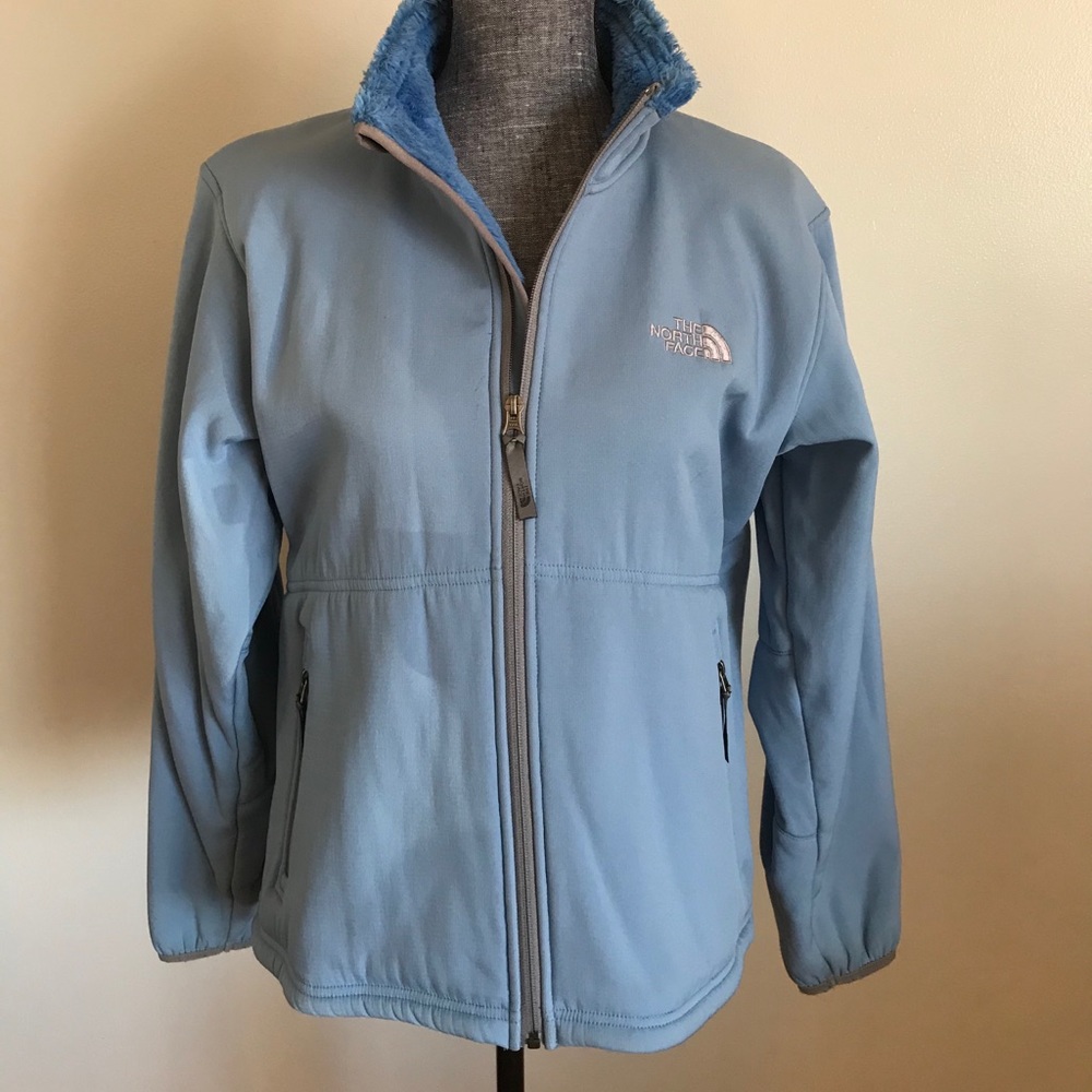 The North Face Blue fleece lined jacket sz Large